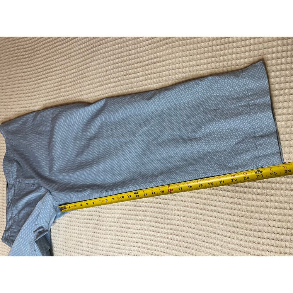 Talbots Baby Blue Cottage Print Side Zip Closure Semi Stretch Capri Pants 16 - Picture 6 of 12